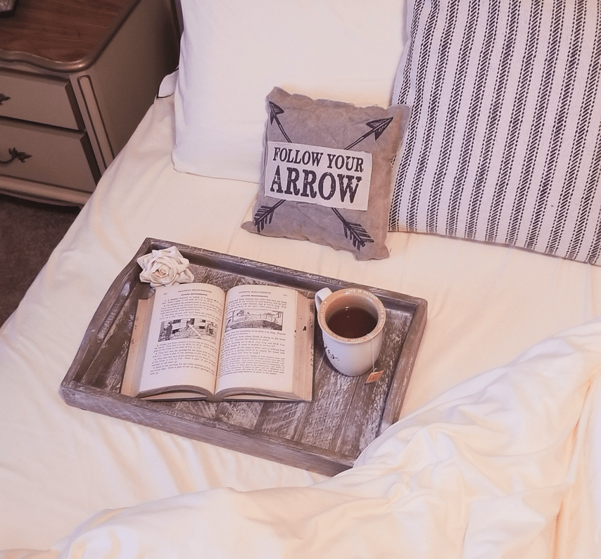 A cozy before bed ritual.