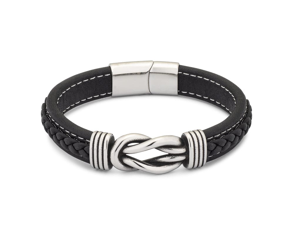 PeachPower Men's Leather Love Knot Bracelet – The Original