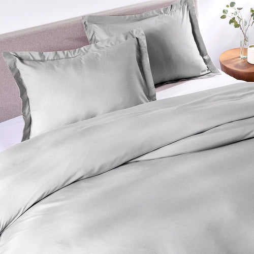 Brushed Silver Duvet Cover Set