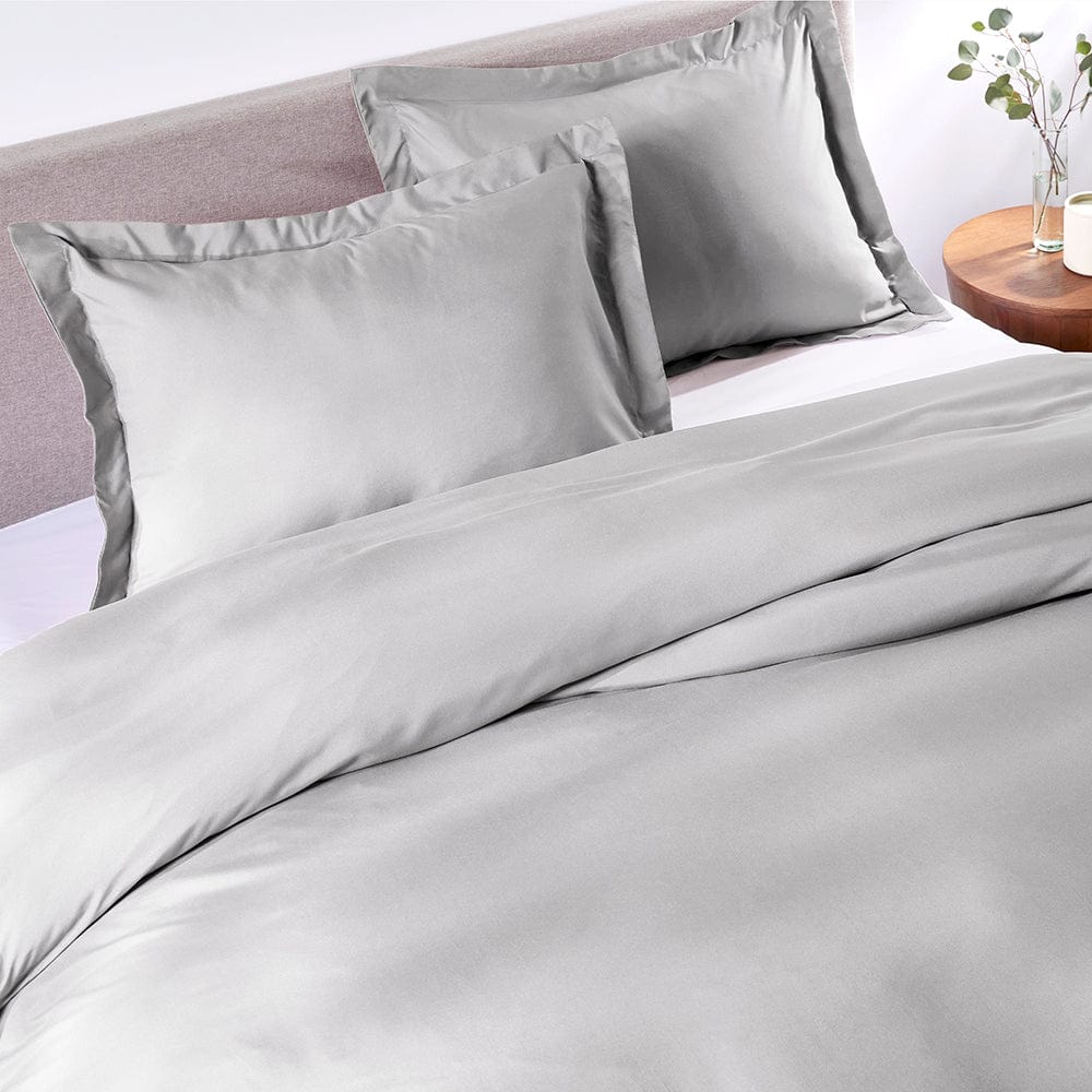 Brushed Silver Duvet Cover Set