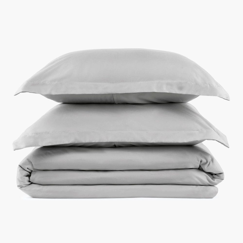 Brushed Silver Duvet Cover Set