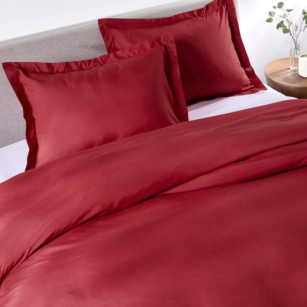 Deep Crimson Red Duvet Cover Set