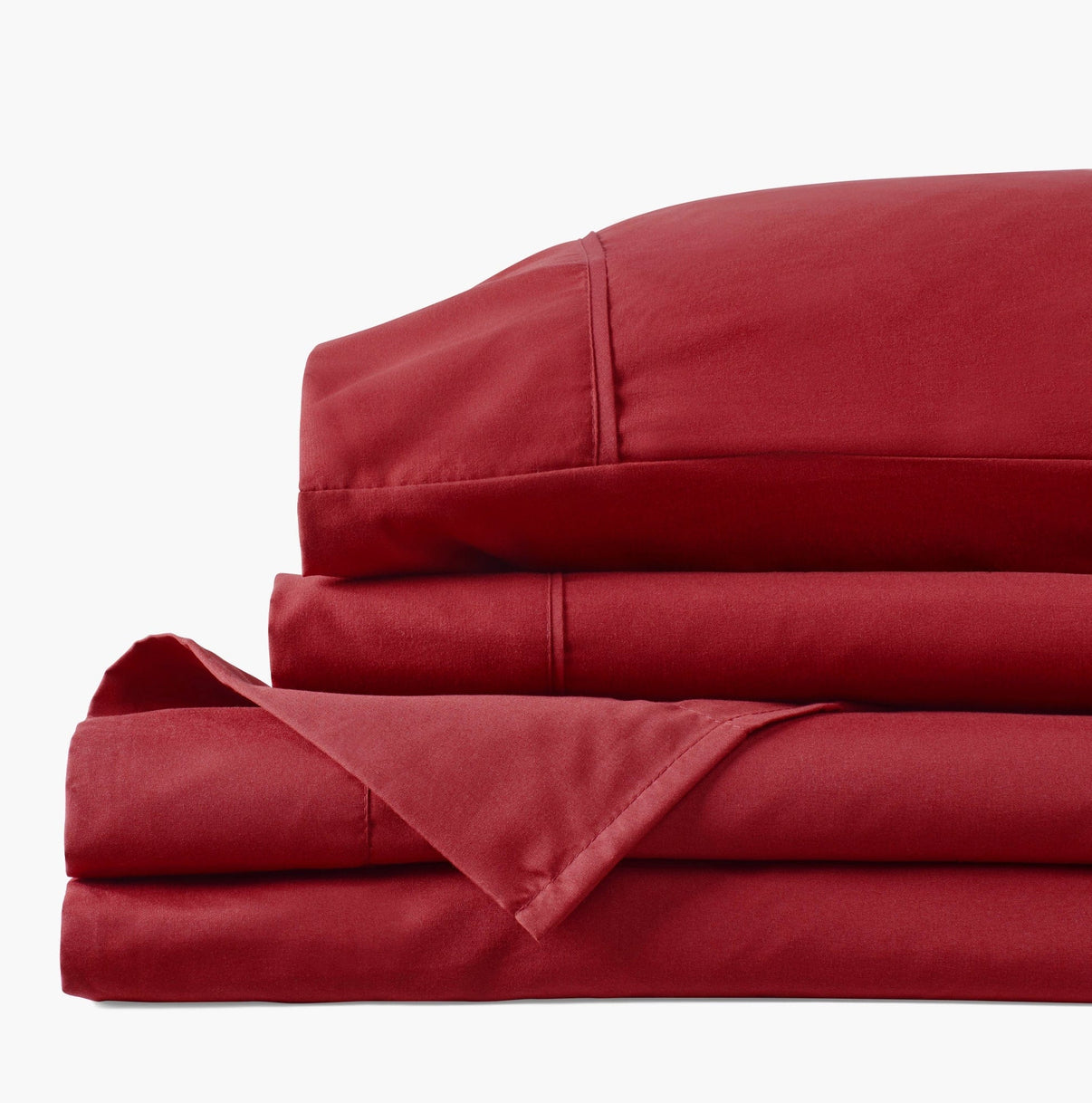 Deep Crimson Red Sheet Set