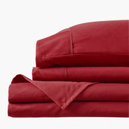 Deep Crimson Red Sheet Set