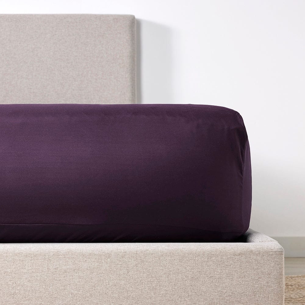 Eggplant Fitted Sheet – The Original PeachSkinSheets®