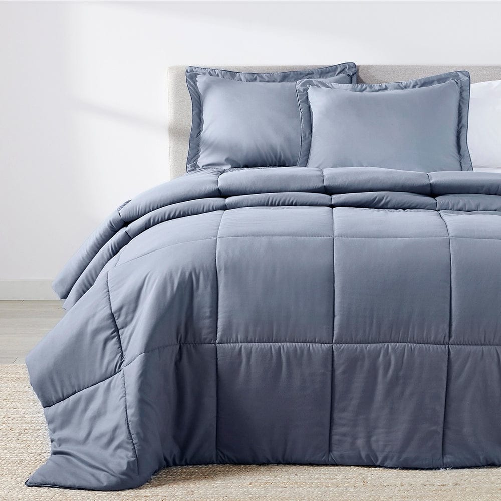 French Blue Oversized Comforter Set The Original PeachSkinSheets®