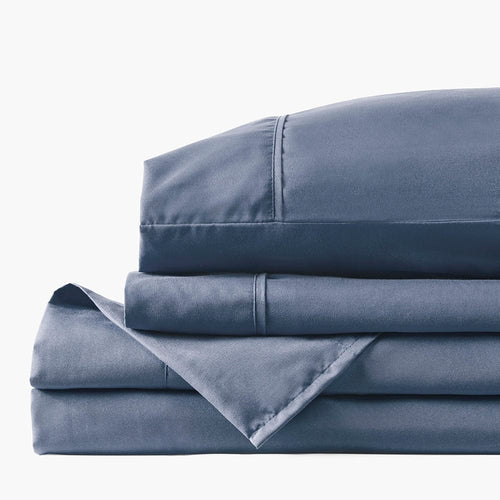 French Blue Low Profile Sheet Set For 8