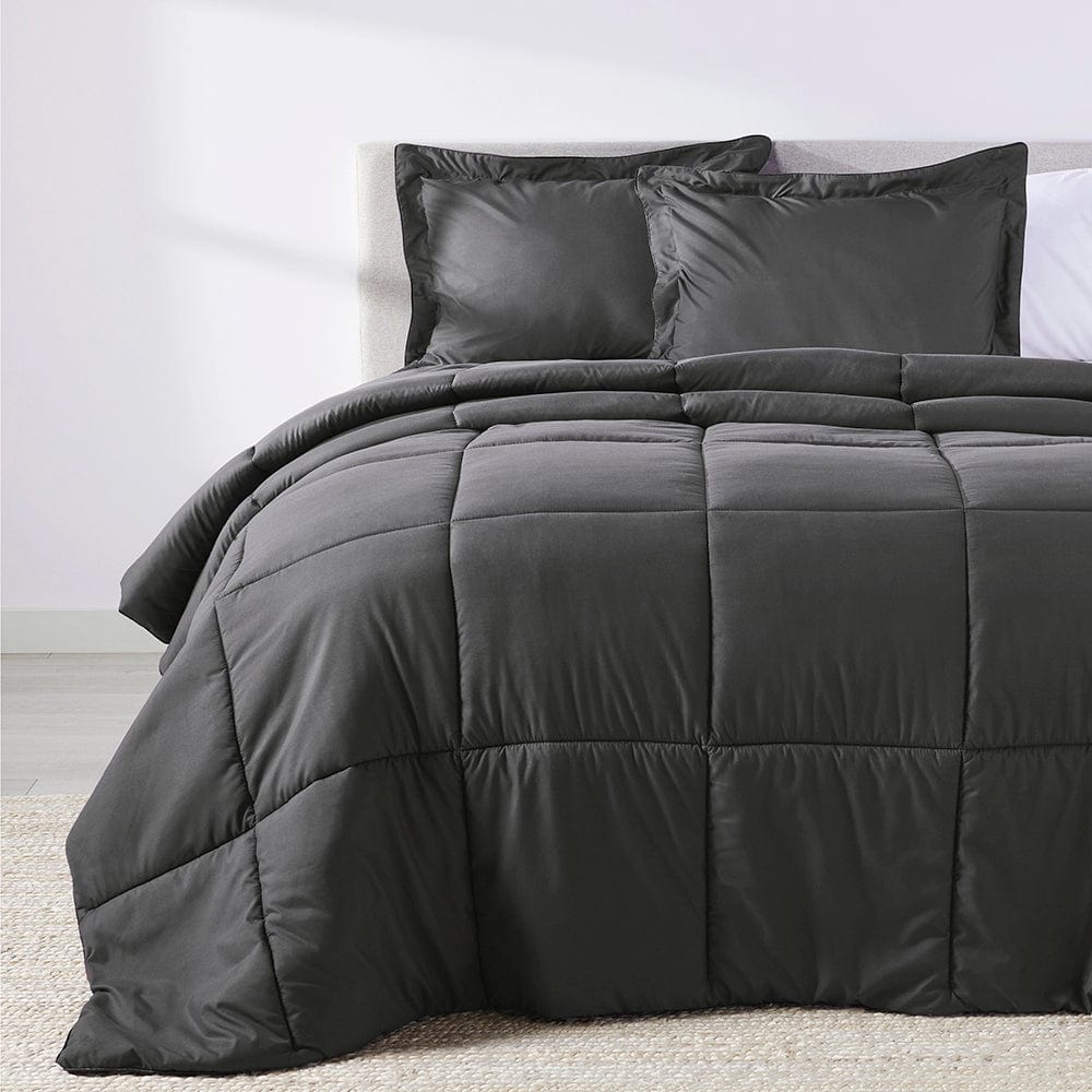 Dark discount grey comforter