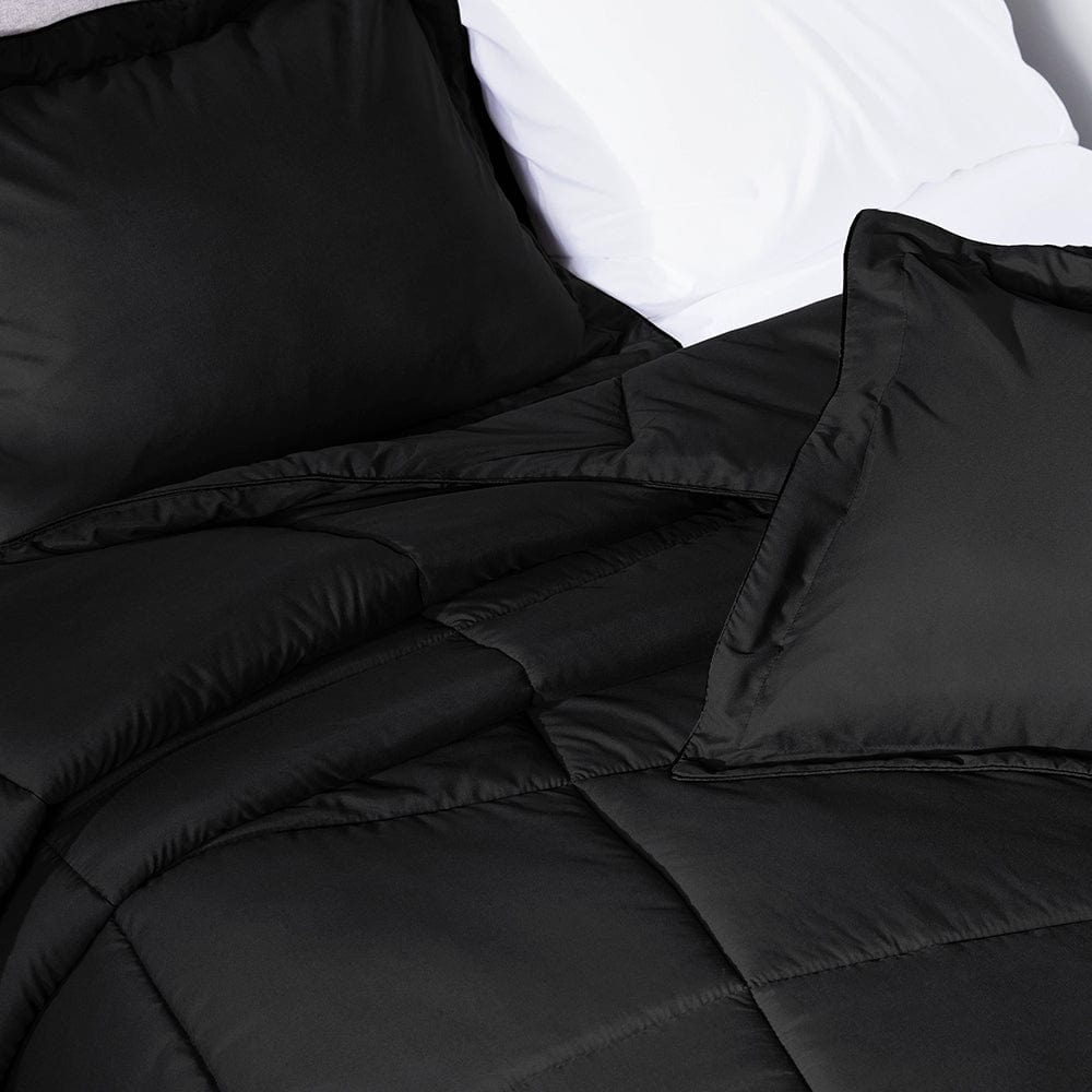 Midnight Black Oversized Comforter Set