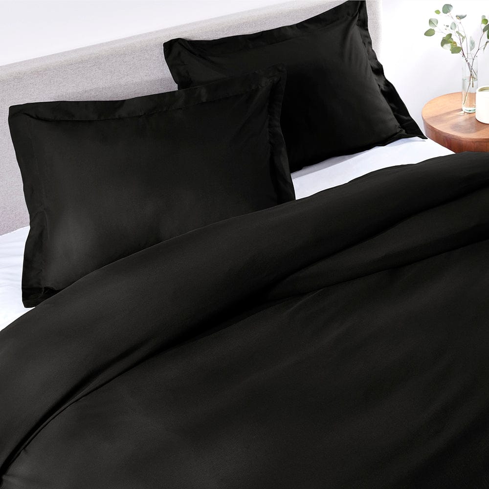 Midnight Black Duvet Cover Set