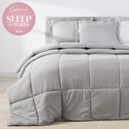 Brushed Silver Oversized Comforter Set
