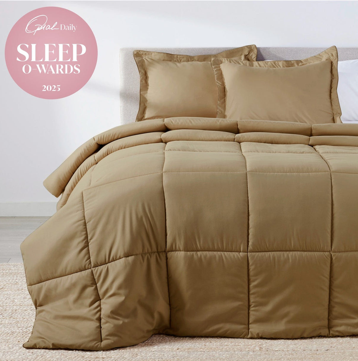 Light Mocha Oversized Comforter Set