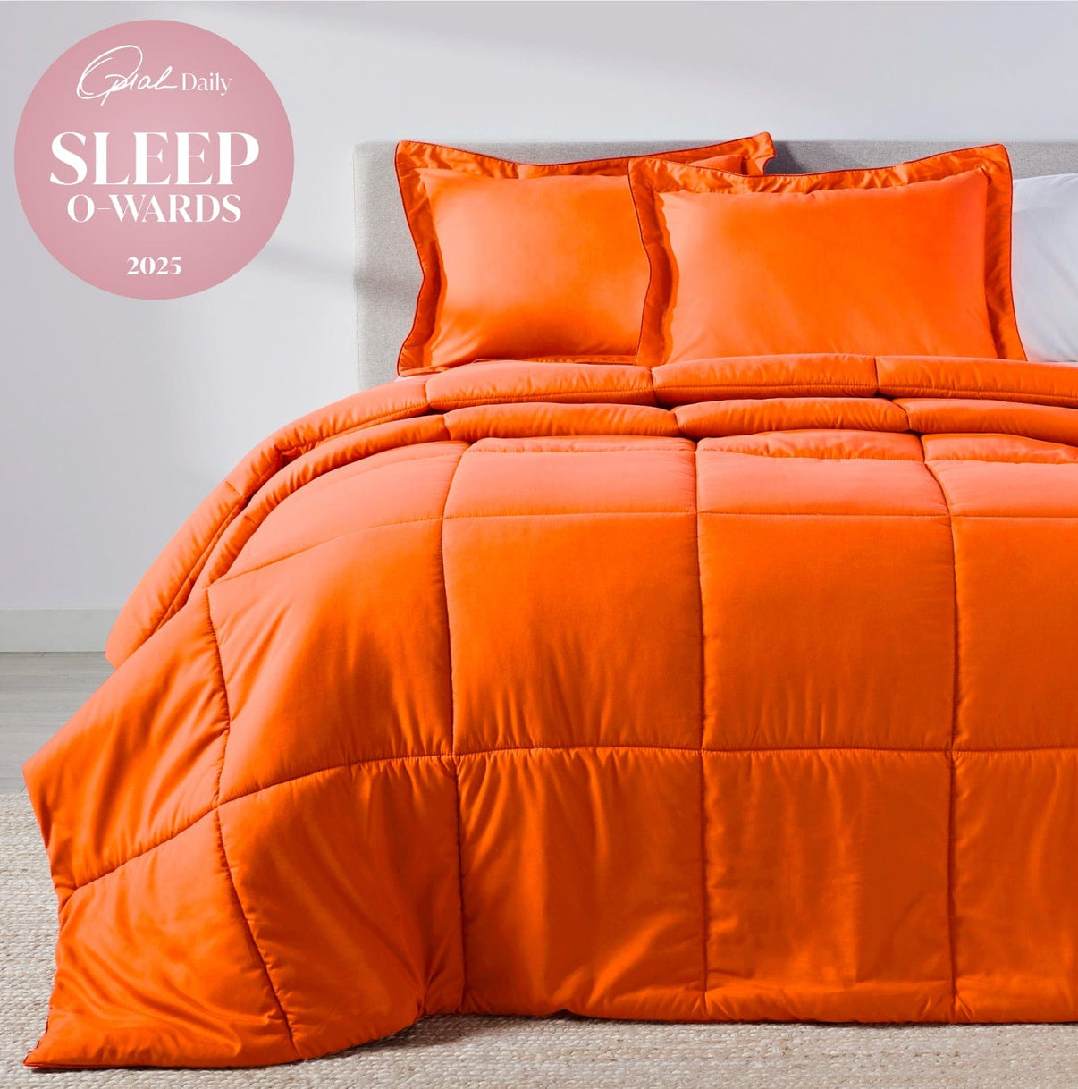 Sunkissed Orange Oversized Comforter Set