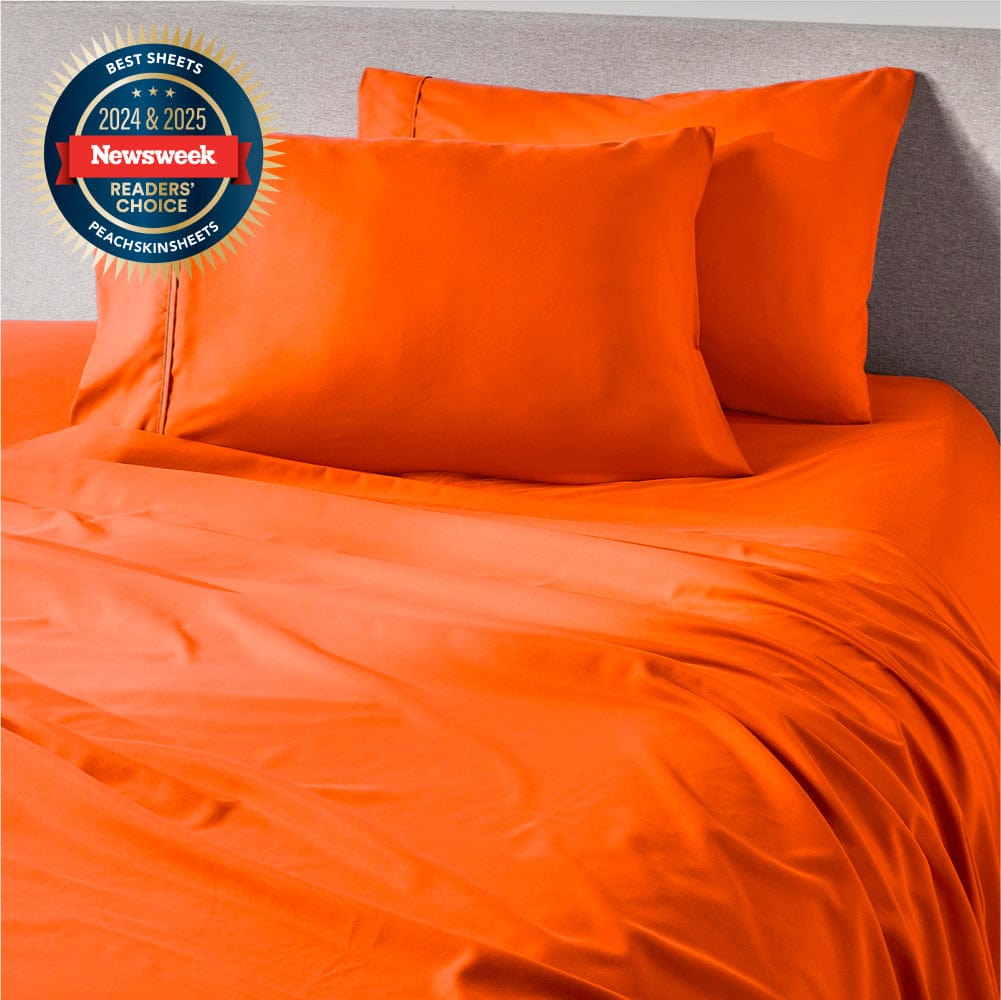 Sunkissed Orange Sheet Set | The Original PeachSkinSheets – The