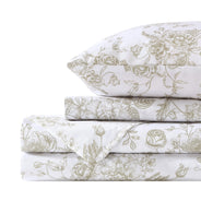 Sage Green Floral Toile Sheet Set - PRESALE EVENT