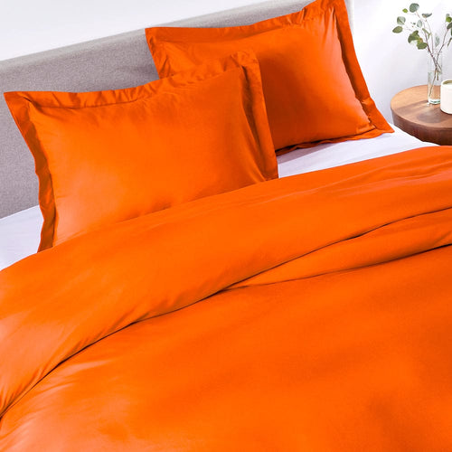 Sunkissed Orange Duvet Cover Set