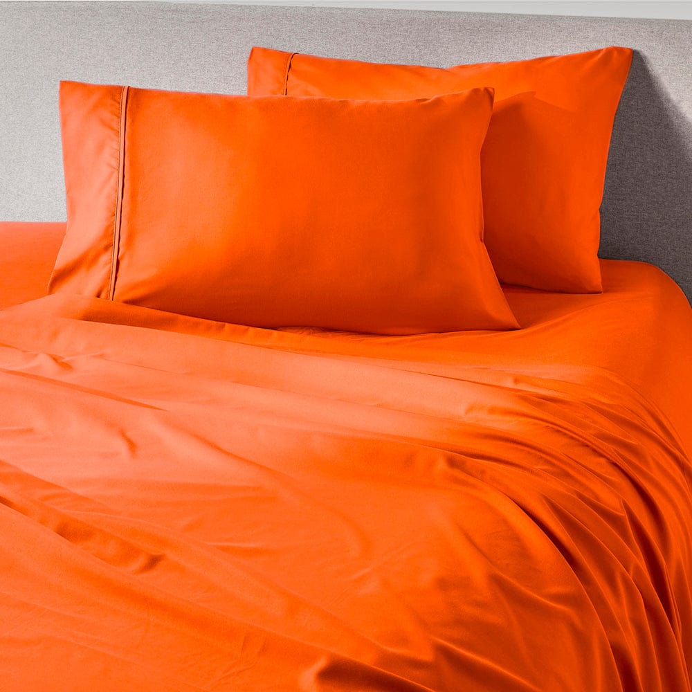 Sunkissed Orange Pillowcase Set