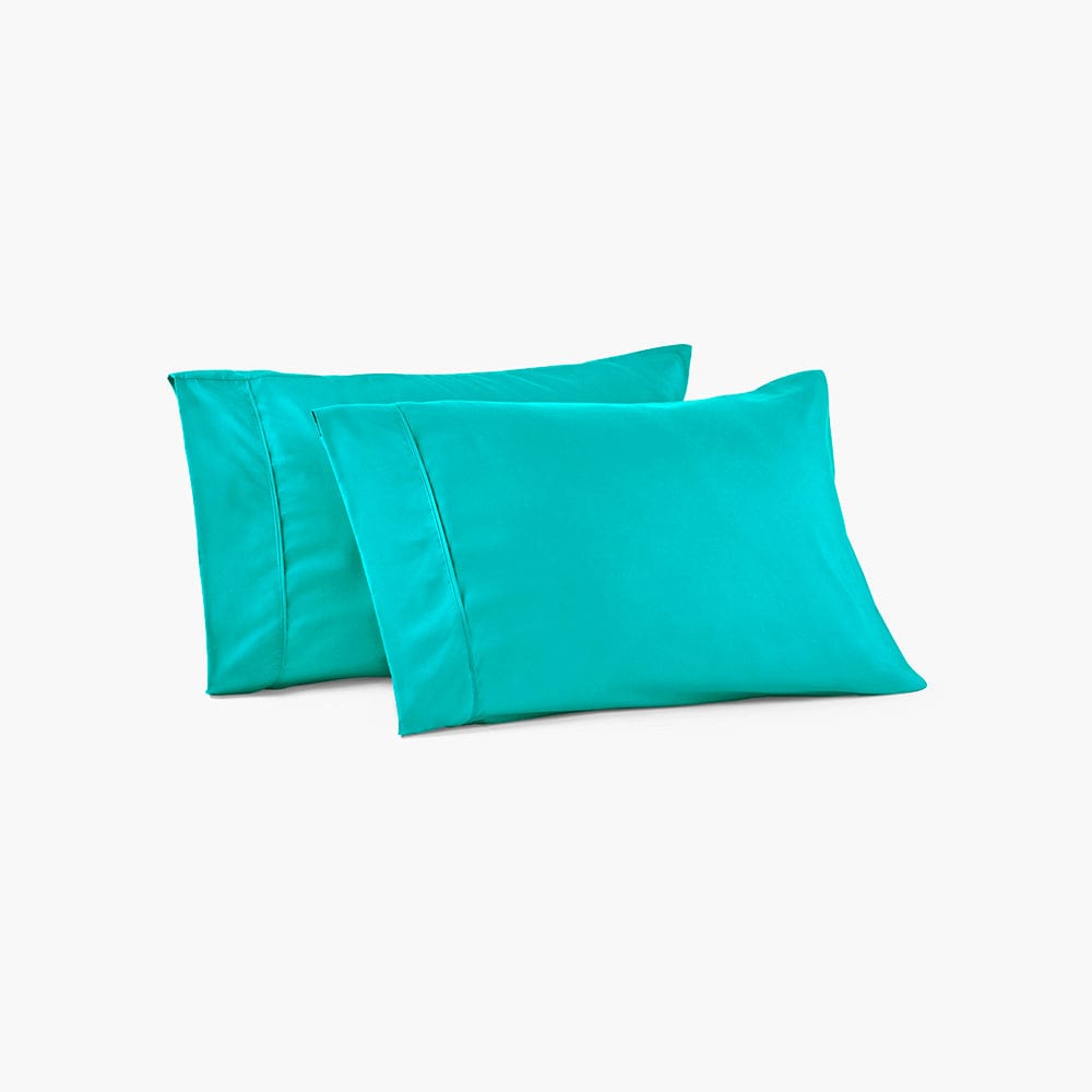 Tiki Turquoise Pillowcase Set The Original PeachSkinSheets The