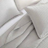 Brushed Silver Oversized Quilt Set - PRESALE EVENT