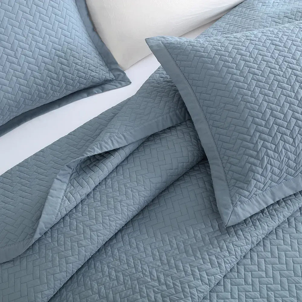 French Blue Oversized Quilt Set - PRESALE EVENT