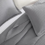 Graphite Gray Oversized Quilt Set - PRESALE EVENT