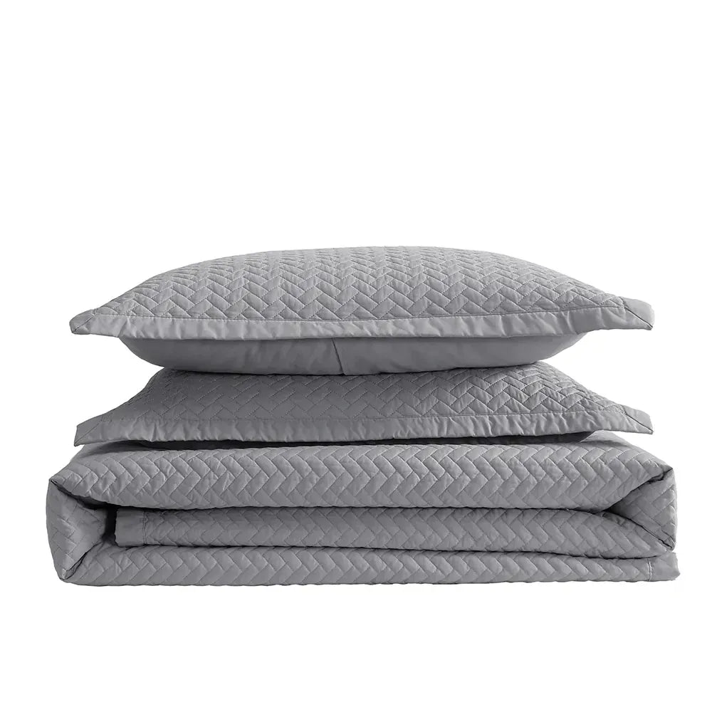 Graphite Gray Oversized Quilt Set - PRESALE EVENT