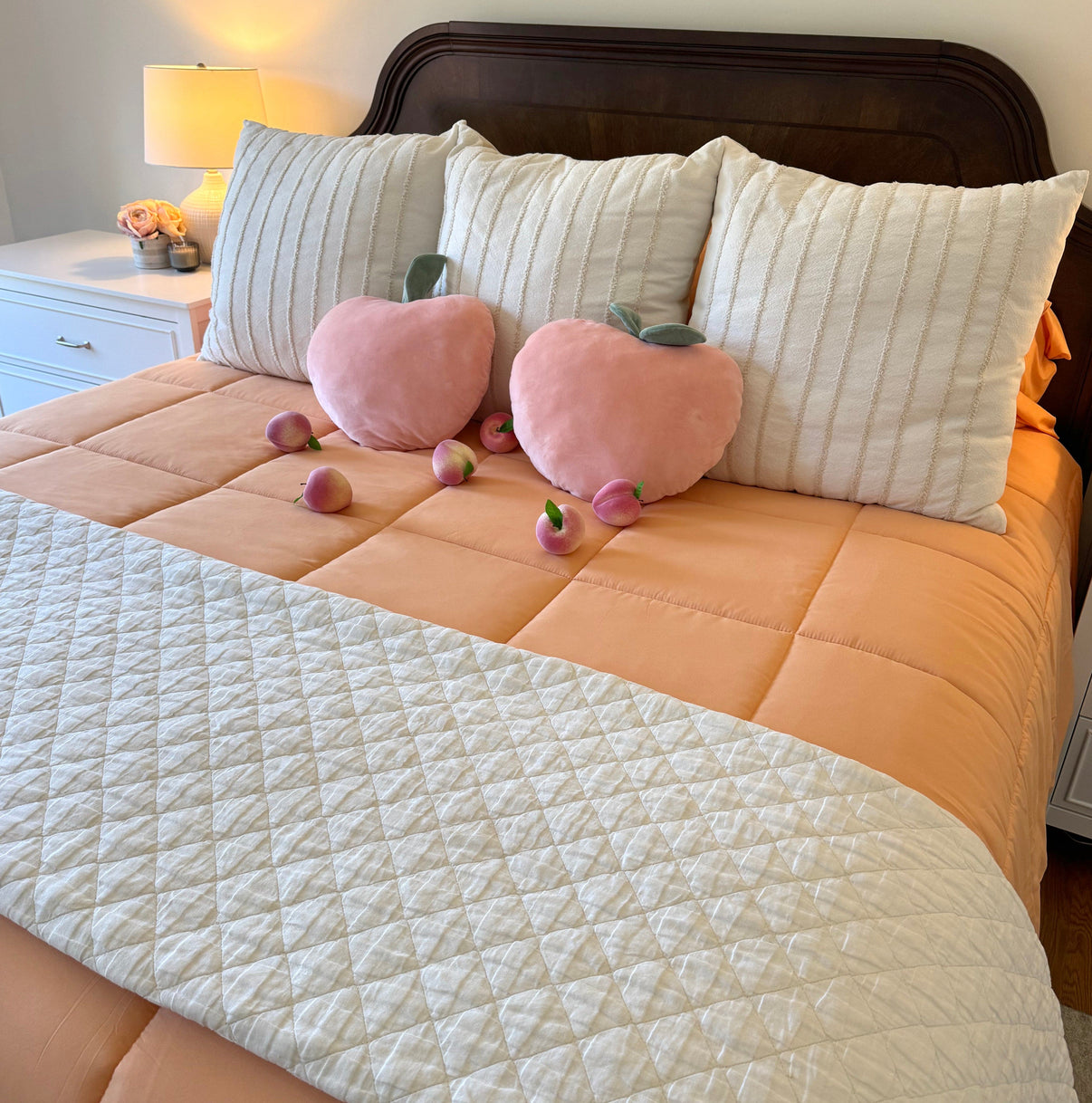 Perfect Peach Oversized Comforter Set