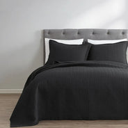 Midnight Black Oversized Quilt Set - PRESALE EVENT
