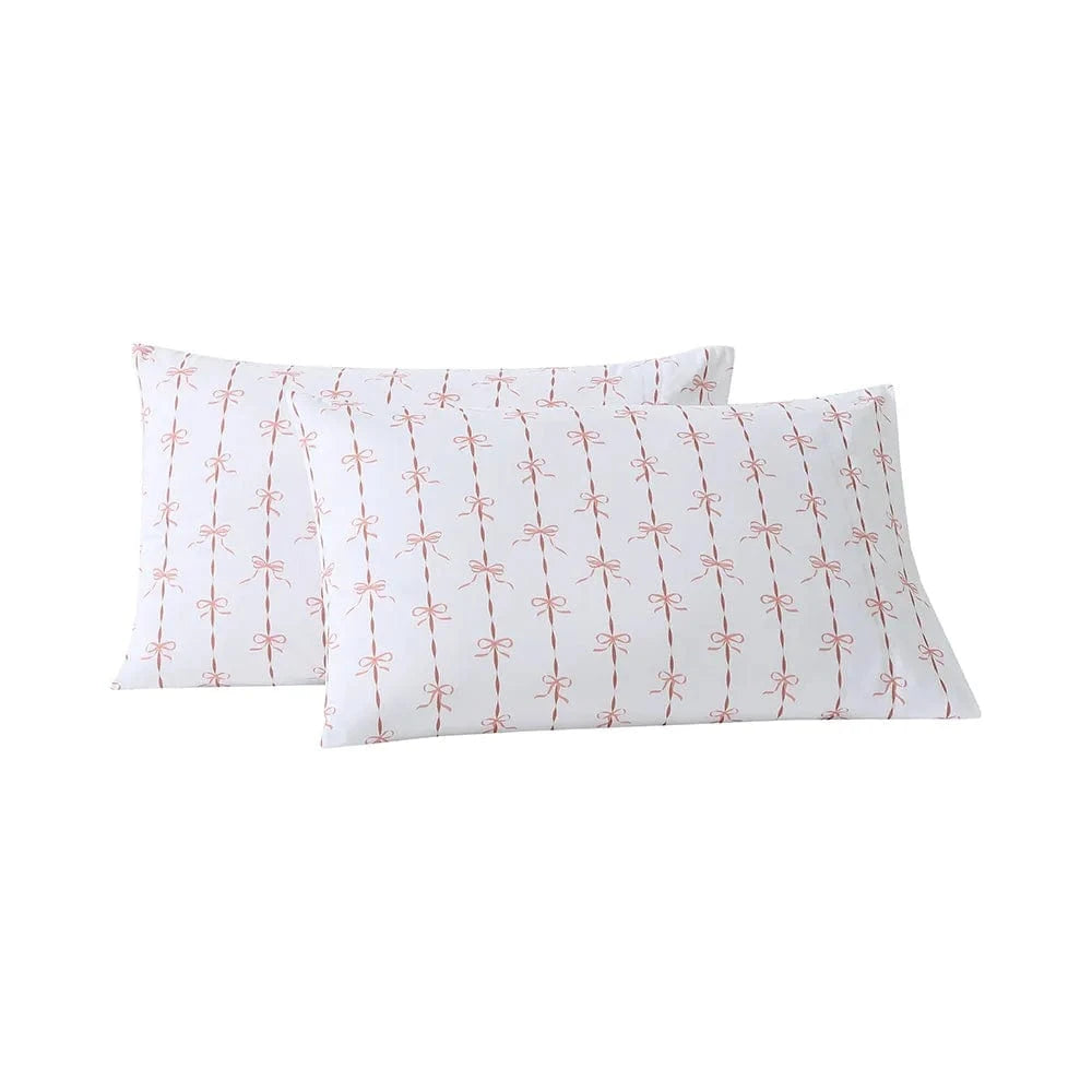 Retro Rose Ribbons and Bows Pillowcase Set - Preorder Ships January