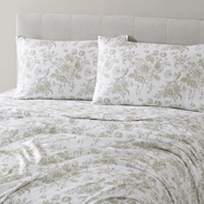 Sage Green Floral Toile Sheet Set - PRESALE EVENT