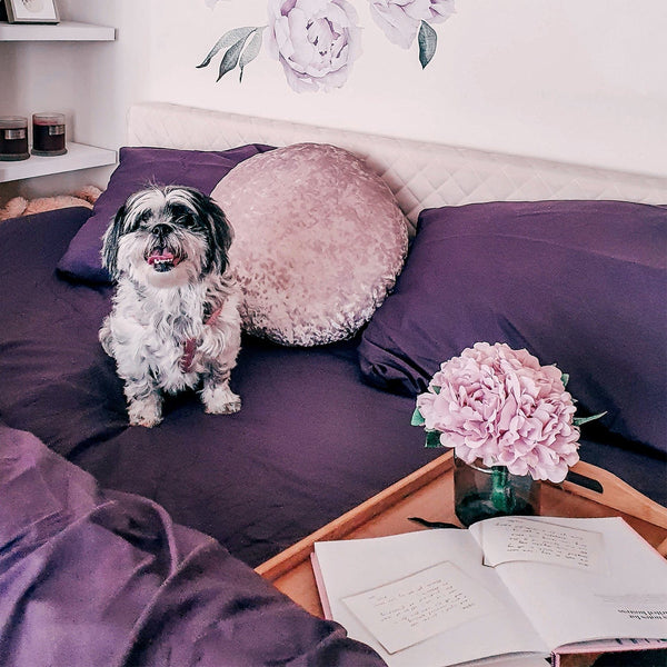 Load image into Gallery viewer, Eggplant Sheet Set