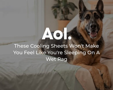 These Cooling Sheets Won't Make You Feel Like You're Sleeping On A Wet Rag