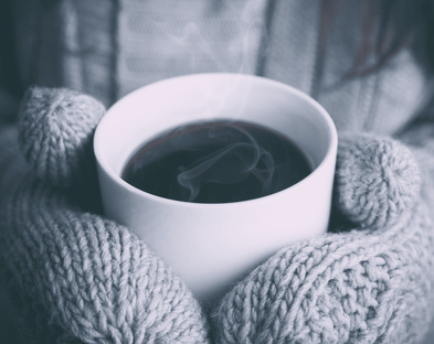 Cozy mug of coffee