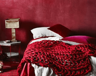 Decorating with Deep Crimson Red