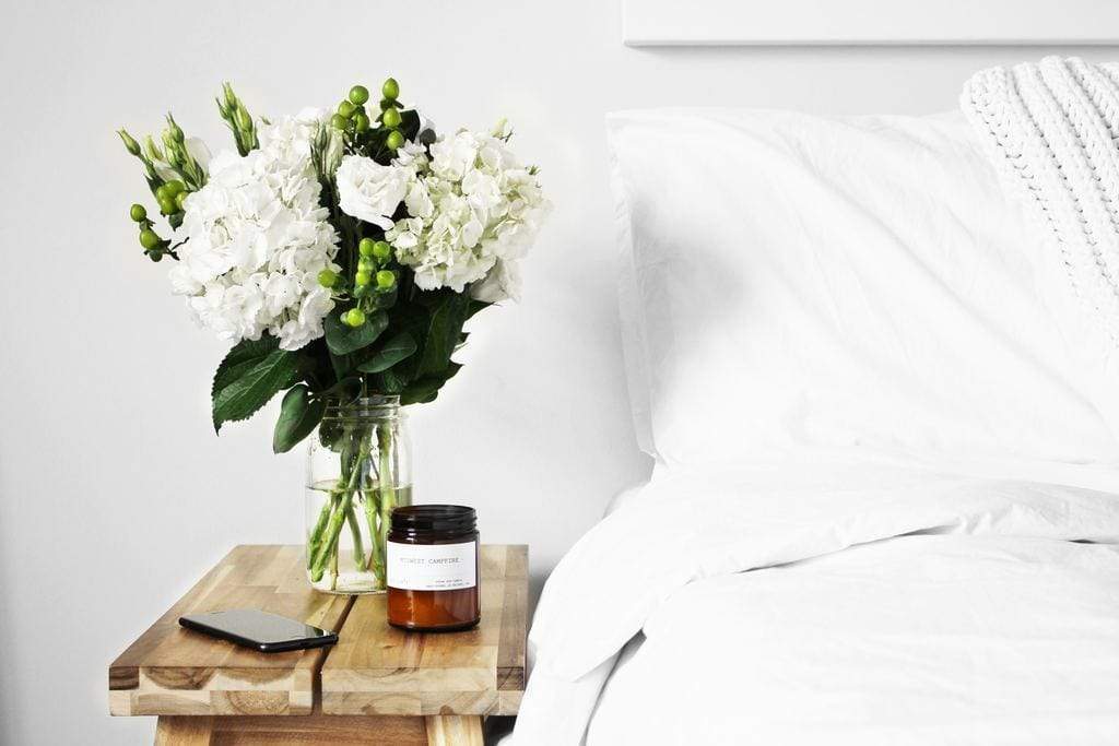 Cozy white bedroom