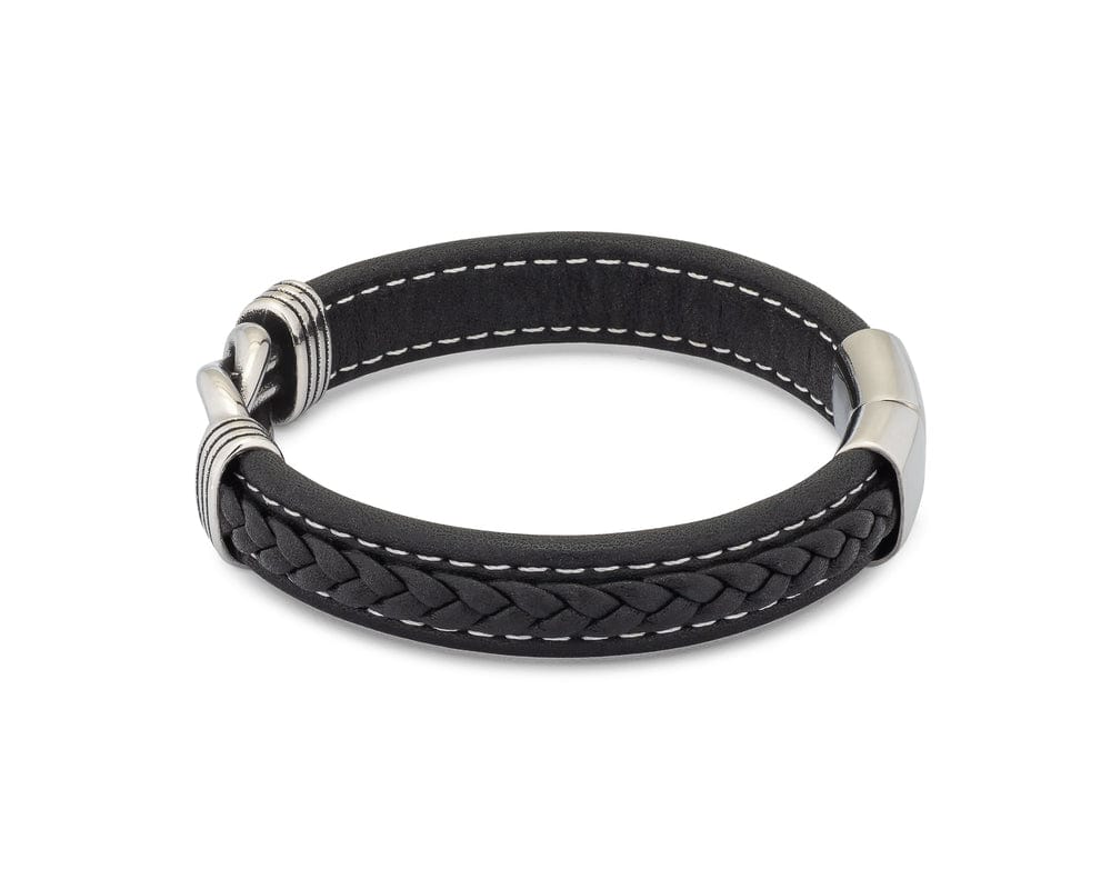 PeachPower Men's Leather Love Knot Bracelet