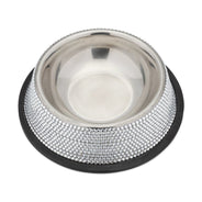 PeachSkinPets Bling Bowl (Clear Crystals)