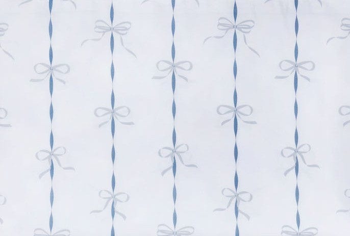 French Blue Ribbons and Bows Sheet Set - PRESALE EVENT