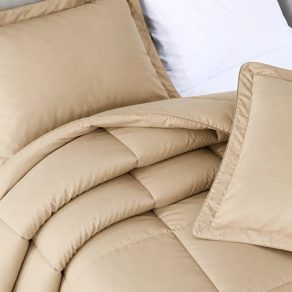 Almond Ivory Oversized Comforter Set