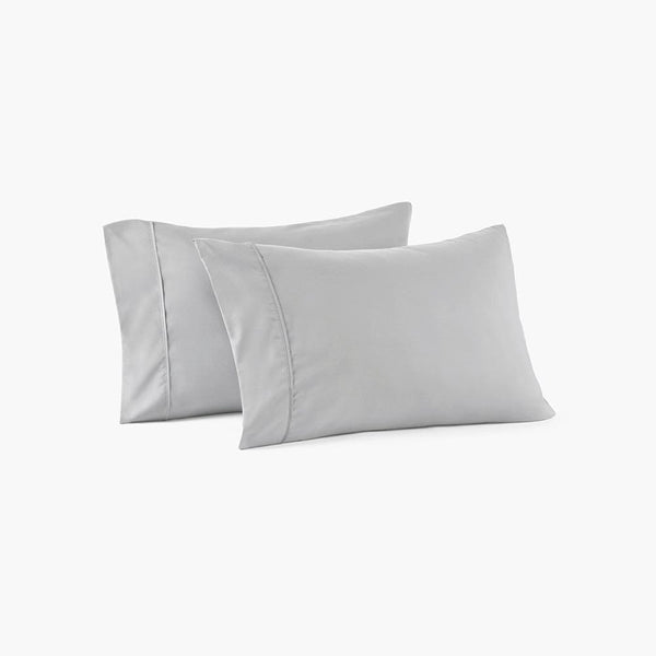 Brushed Silver Pillowcase Set