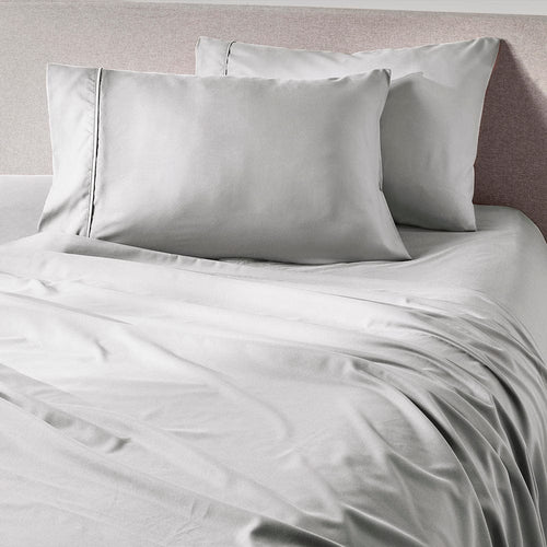 Brushed Silver Low Profile Sheet Set For 8