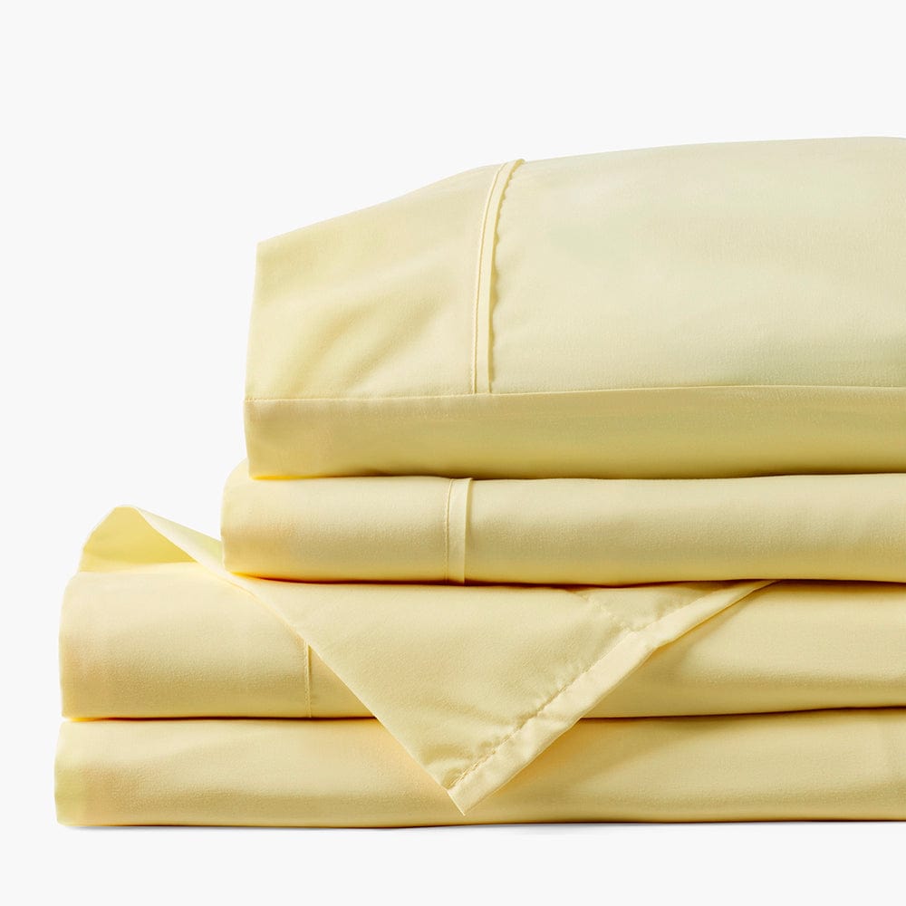  PeachSkinSheets Buttercream Yellow Sheet Set - 1500tc Level of  Softness - Extra Soft Cooling Sheets for Hot Sleepers and Night Sweats - Queen  Size : Home & Kitchen