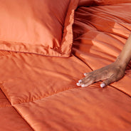 Hot Coral Oversized Comforter Set