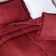 Deep Crimson Red Oversized Comforter Set