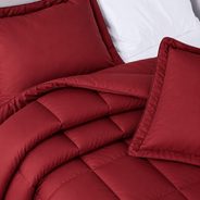 Deep Crimson Red Oversized Comforter Set