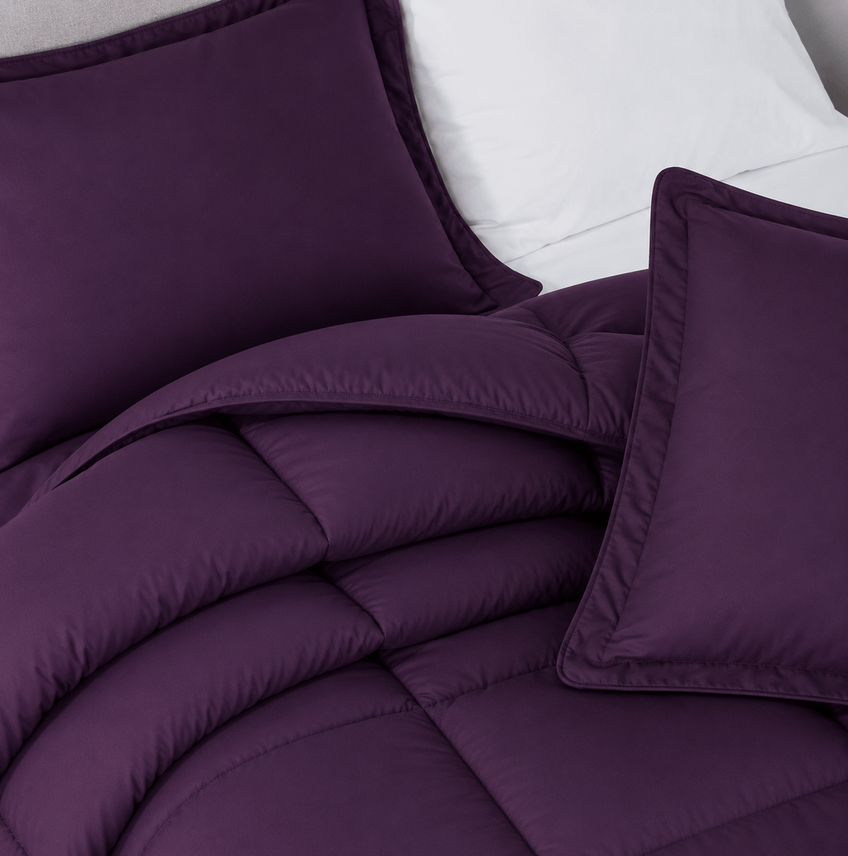 Eggplant Oversized Comforter Set – The Original PeachSkinSheets® Eggplant Oversized Comforter Set – The Original PeachSkinSheets®