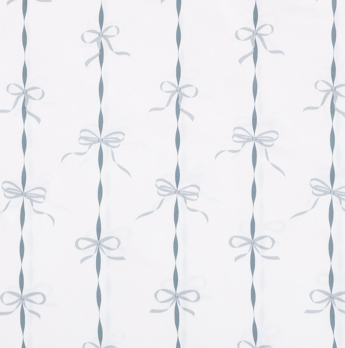 French Blue Ribbons and Bows Pillowcase Set
