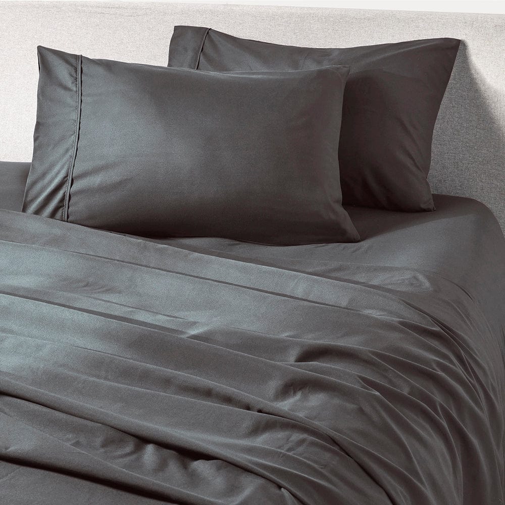 Grey Pattern Sheets Graphite Gray Fitted Sheet – The Original PeachSkinSheets®