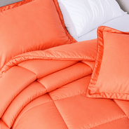 Hot Coral Oversized Comforter Set
