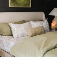 Sage Green Floral Toile Sheet Set - PRESALE EVENT